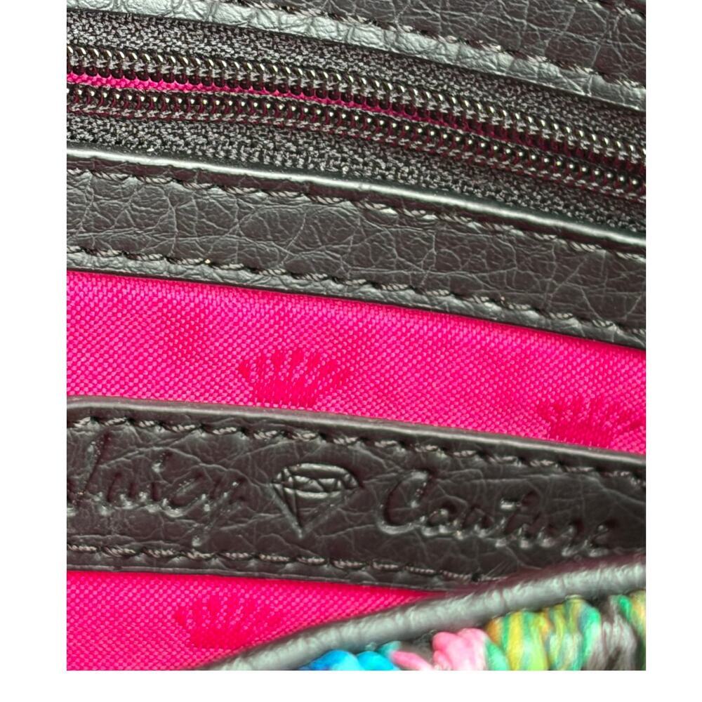 Juicy Couture Tropical Floral Envelope Style Crossbody Bag - Picture 8 of 11